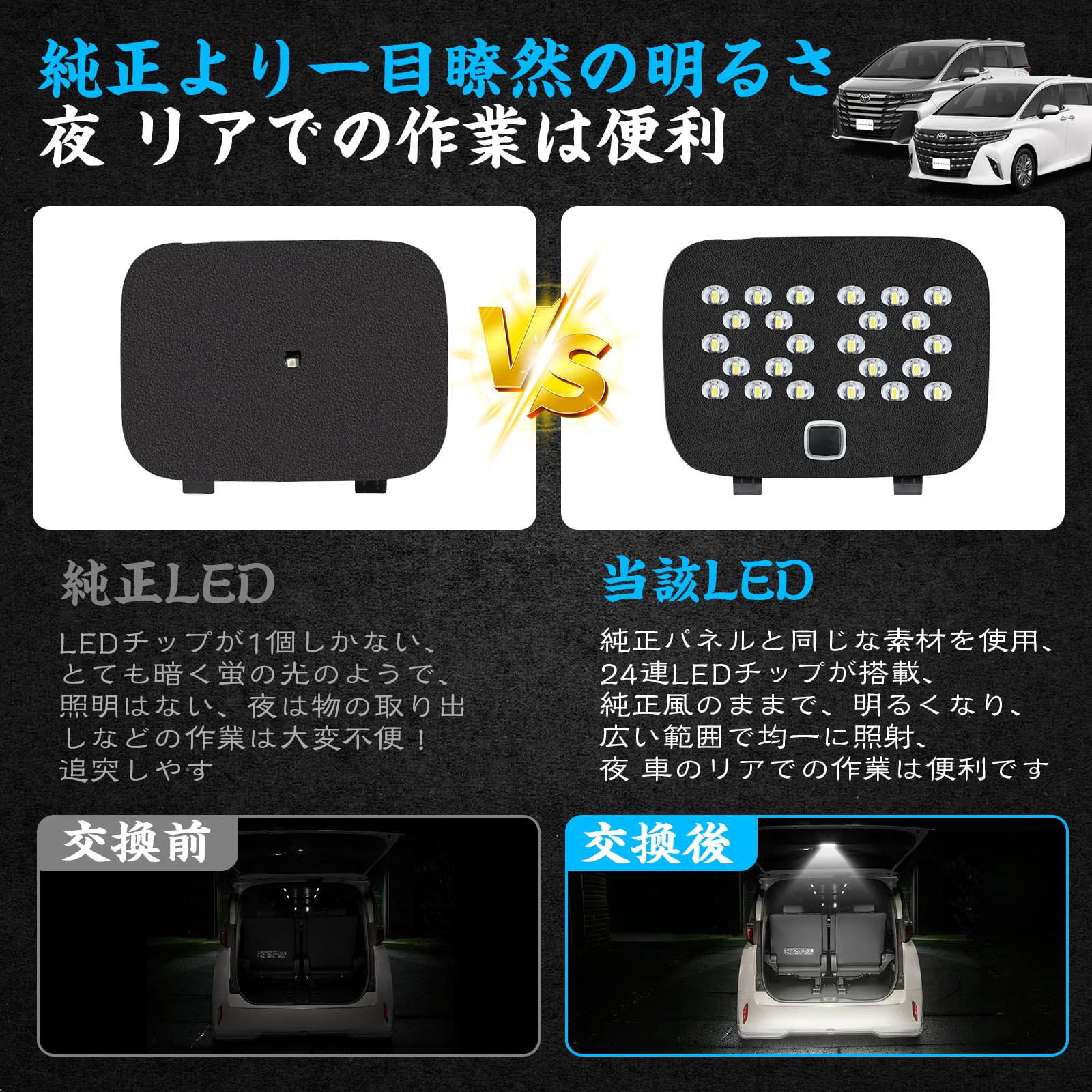 【特価商品】OPPLIGHT アルファード40 ラゲッジランプ LED ヴェルフ Amazon | OPPLIGHT アルファード40 ラゲッジランプ LED ヴェルファイア